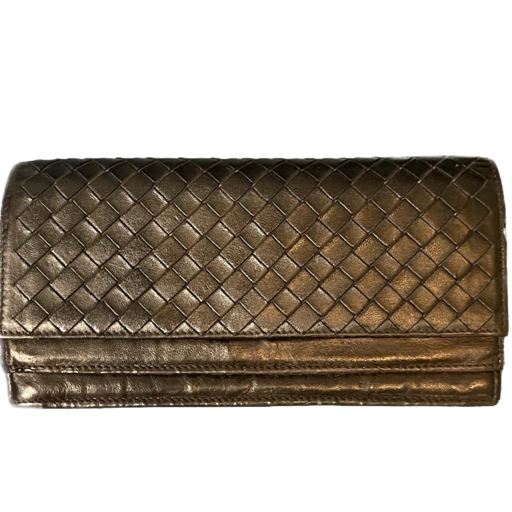 Bottega Veneta Black Leather Wallet